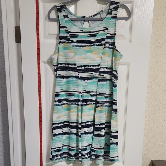 Mudd Green and White Sleeveless Sundress, XL - Picture 1 of 7